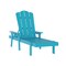 Flash Furniture Sonora Adjustable Adirondack Lounger w/Cup Holder, All-Weather Recycled HDPE Lounge Chair in Blue LE-HMP-070-01-BL-GG - alternate 9